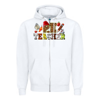 White physical education teacher Zipper Hoodie - texasbilliewilder