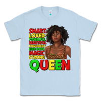 Dusty Blue black queen quotes juneteenth Classic Tee - texasbilliewilder