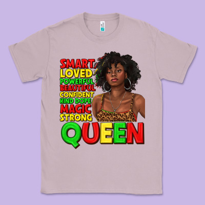 Classic Tee black queen quotes juneteenth