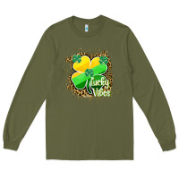 Army Green lucky vibes Long Sleeve Tee - RanaPortraitStore