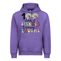 Tulip 100 days of sparkle learning and laugh faux sequin Urban Hoodie - MaliasSmallBusiness