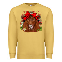 Antique Gold christmas red angus Premium Sweatshirt - JahusDesignShop
