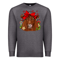 Charcoal Heather christmas red angus Premium Sweatshirt - JahusDesignShop