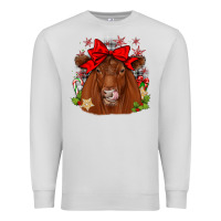 Dove Grey christmas red angus Premium Sweatshirt - JahusDesignShop