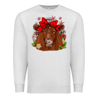 Oatmeal Heather christmas red angus Premium Sweatshirt - JahusDesignShop