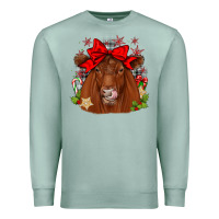 Seafoam christmas red angus Premium Sweatshirt - JahusDesignShop
