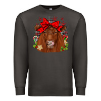 Smoke christmas red angus Premium Sweatshirt - JahusDesignShop
