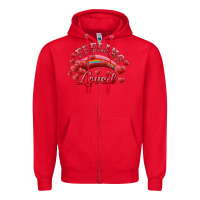 Red feeling loved valentine's day Zipper Hoodie - RanaPortraitStore