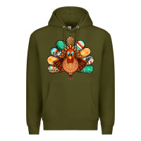 Army Green thanksgiving turkey Premium Hoodie - Jasminsmagicworld