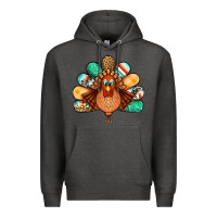 Charcoal Heather thanksgiving turkey Premium Hoodie - Jasminsmagicworld
