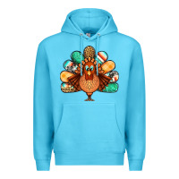 Ocean Blue thanksgiving turkey Premium Hoodie - Jasminsmagicworld