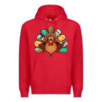 Red thanksgiving turkey Premium Hoodie - Jasminsmagicworld