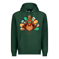 Sports Green thanksgiving turkey Premium Hoodie - Jasminsmagicworld