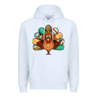 White thanksgiving turkey Premium Hoodie - Jasminsmagicworld
