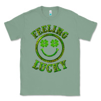 Sage feeling lucky with leopard Classic Tee - RanaPortraitStore