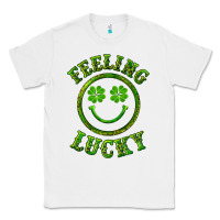 White feeling lucky with leopard Classic Tee - RanaPortraitStore