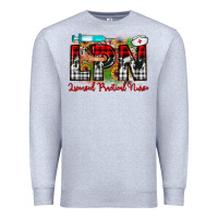 Heather Grey christmas lpn licensed practical nurse Premium Sweatshirt - JahusDesignShop