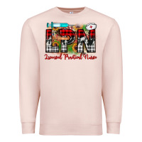 Pale Pink christmas lpn licensed practical nurse Premium Sweatshirt - JahusDesignShop