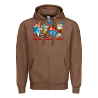 Chestnut physical education teacher coffee cups Zipper Hoodie - texasbilliewilder