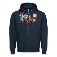 Navy physical education teacher coffee cups Zipper Hoodie - texasbilliewilder