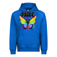 Cobalt rainbow butterfly pride lgbtq Urban Hoodie - MaliasSmallBusiness