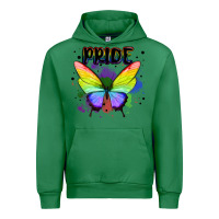 Emerald rainbow butterfly pride lgbtq Urban Hoodie - MaliasSmallBusiness
