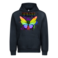 Navy rainbow butterfly pride lgbtq Urban Hoodie - MaliasSmallBusiness