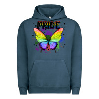 Pigment Midnight Navy rainbow butterfly pride lgbtq Urban Hoodie - MaliasSmallBusiness