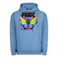 Pigment Pebble Blue rainbow butterfly pride lgbtq Urban Hoodie - MaliasSmallBusiness