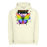 Pigment Pistachio rainbow butterfly pride lgbtq Urban Hoodie - MaliasSmallBusiness