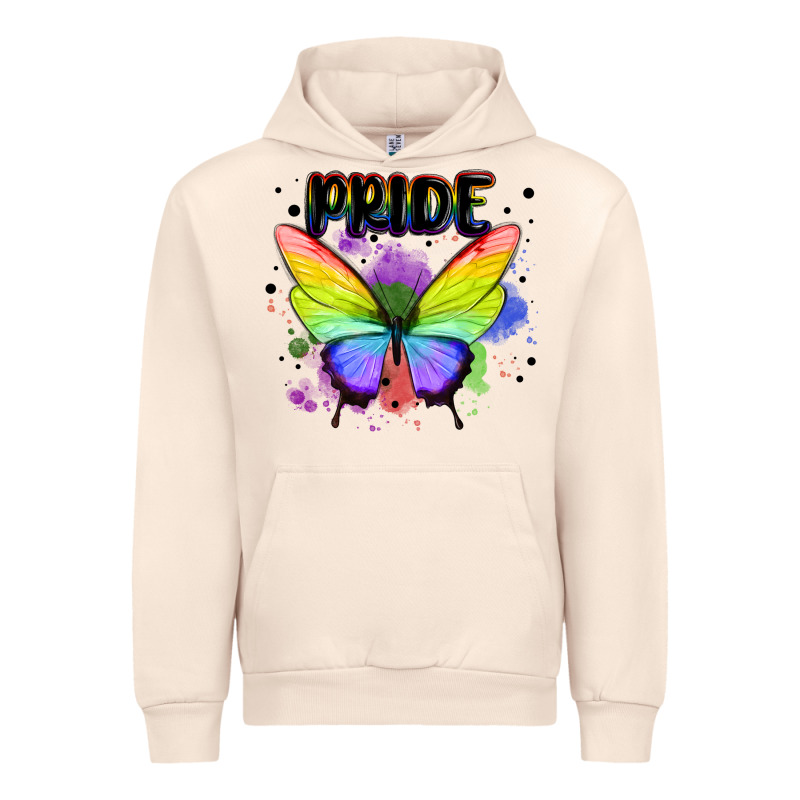 Rainbow Butterfly Pride Lgbtq Urban Hoodie by MaliasSmallBusiness | Teevron