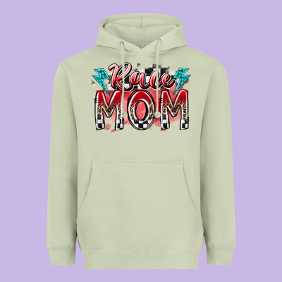 Race Mom Heavyweight Hoodie Designed By Racoondesign