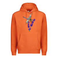 Carrot Dragonfly With Lavender Premium Hoodie - LillyAllenDesigns