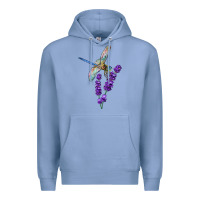 Colony Blue Dragonfly With Lavender Premium Hoodie - LillyAllenDesigns