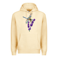 Pina Colada Dragonfly With Lavender Premium Hoodie - LillyAllenDesigns
