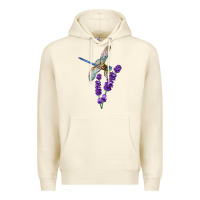 Sandshell Dragonfly With Lavender Premium Hoodie - LillyAllenDesigns