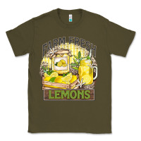 Army Green farm fresh lemons Classic Tee - Zillion Design Studio