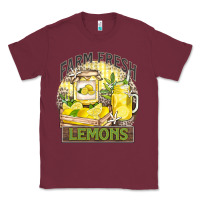 Burgundy farm fresh lemons Classic Tee - Zillion Design Studio