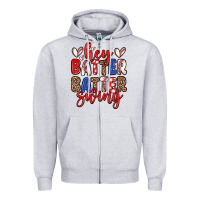 Heather Grey hey batter batter swing Zipper Hoodie - Zillion Design Studio