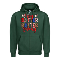 Sports Green hey batter batter swing Zipper Hoodie - Zillion Design Studio