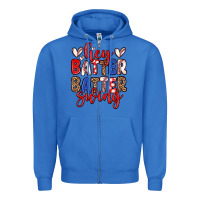 True Royal hey batter batter swing Zipper Hoodie - Zillion Design Studio