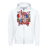 White hey batter batter swing Zipper Hoodie - Zillion Design Studio