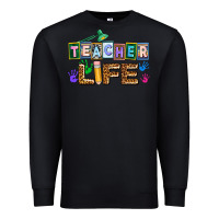 Black teacher life Premium Sweatshirt - AdoDesignShop