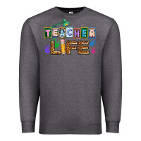 Charcoal Heather teacher life Premium Sweatshirt - AdoDesignShop
