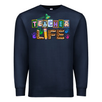 Navy teacher life Premium Sweatshirt - AdoDesignShop