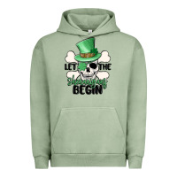 Pigment Oil Green let the shenanigans begin Urban Hoodie - MaliasSmallBusiness