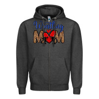Charcoal Heather wrestling mom Zipper Hoodie - Zillion Design Studio