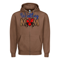 Chestnut wrestling mom Zipper Hoodie - Zillion Design Studio