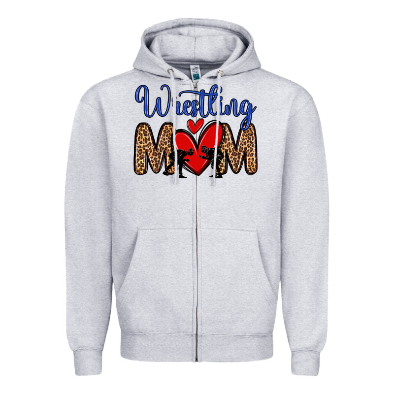 Wrestling Mom Zipper Hoodie by Zillion Design Studio | Teevron