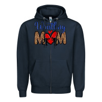 Navy wrestling mom Zipper Hoodie - Zillion Design Studio